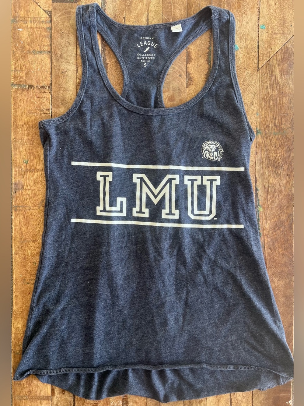Vtg LMU Lions Spirit Racerback Tank Top League Collegiate BTS Loyola Marymount S